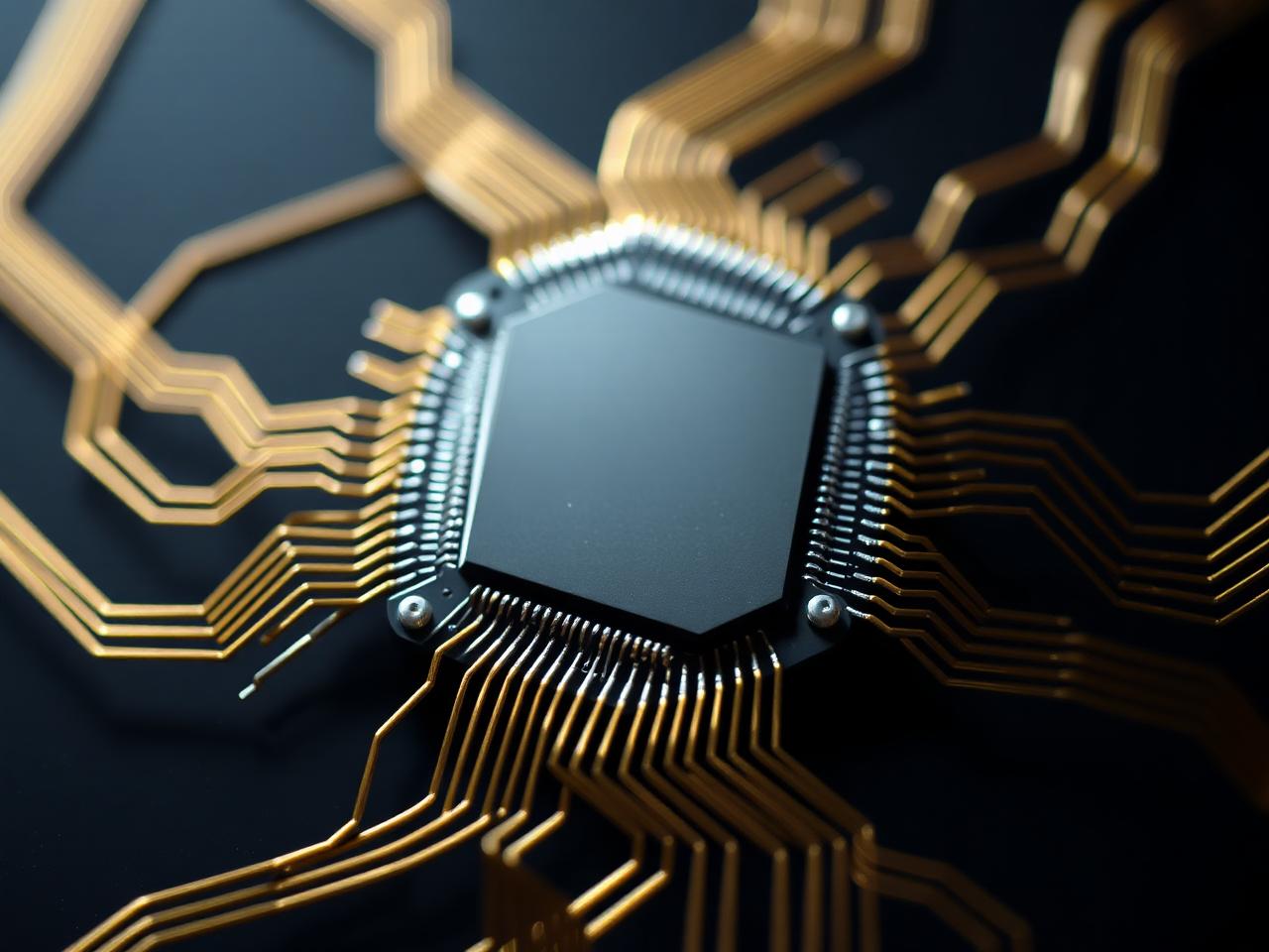 Quantum chip with golden interconnects